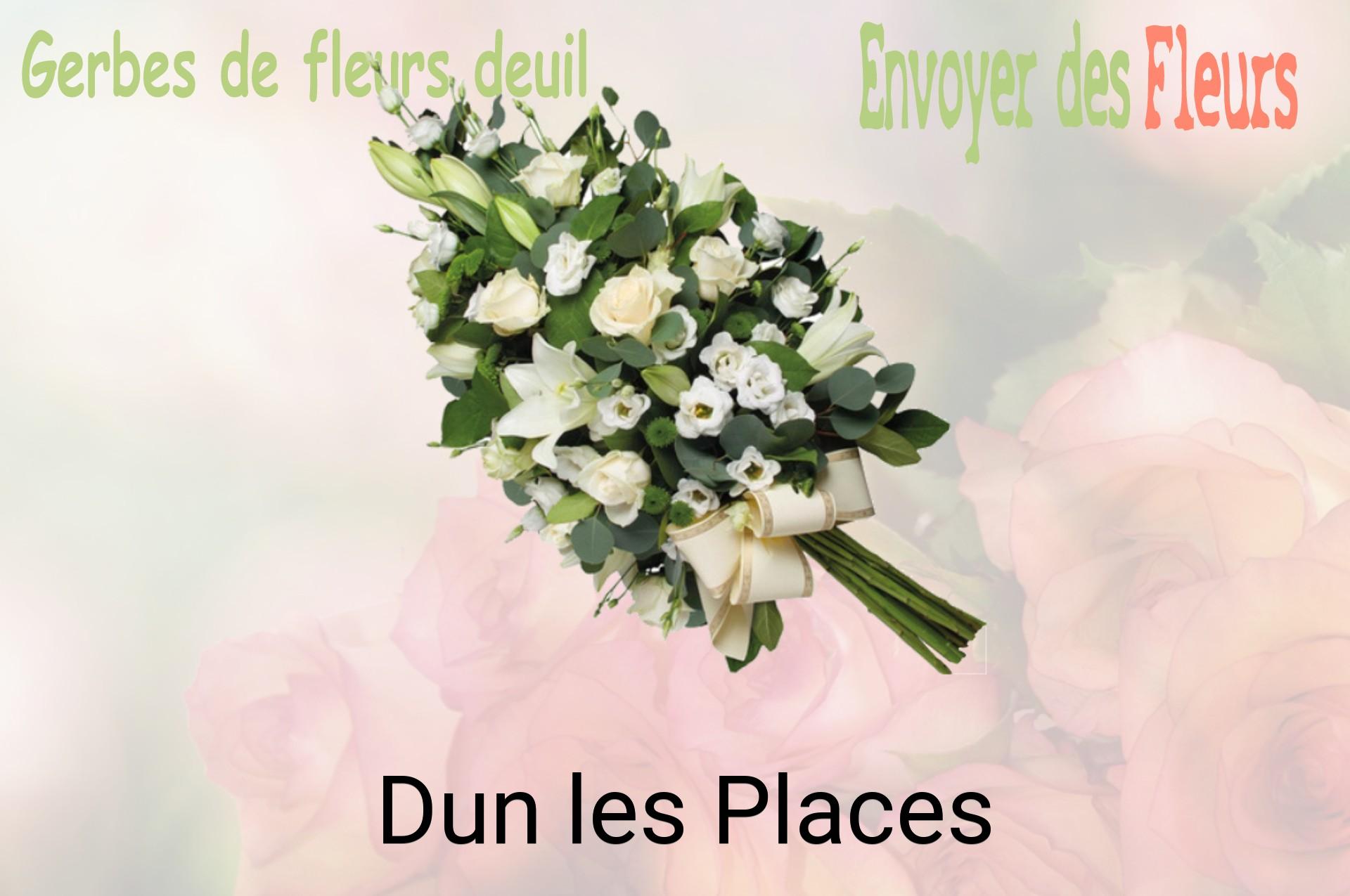 Gerbe de fleurs de deuil livrée à Dun-les-Places